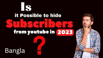 How to hide subscribers count from YouTube channel in 2023 ||