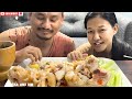 Eating delicious Pork Mukbang| Naga mukbang| couple mukbang