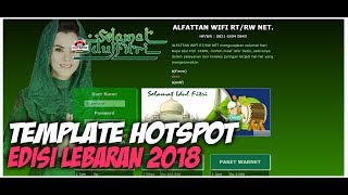 #RT/RW NET TUTORIAL MEMBUAT TEMPLATE HOTSPOT EDISI LEBARAN #ALFATTANNET Part 1