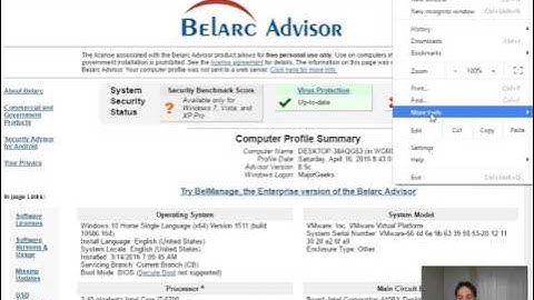 Belarc Advisor Walkthrough