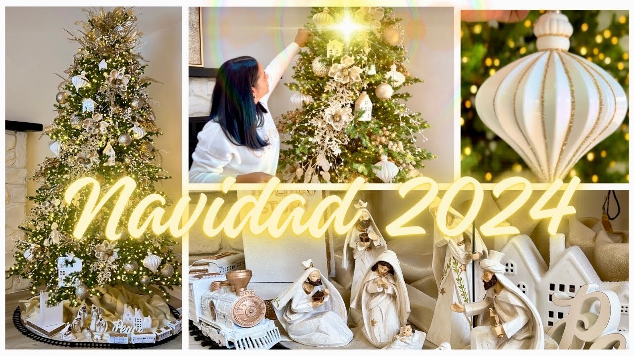 MI ÁRBOL DE NAVIDAD 2024  !Tonos Dorados#navidad2024