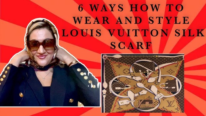 How to tie a Louis Vuitton Shawl - The Bluebell Look - video