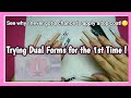 TRYING OUT RED IGUANA&#39;S ~ NEW ~ RUSSIAN C-CURVE DUAL FORMS! (ACRYLIC TUTORIAL) &quot;DIY NAILS&quot;