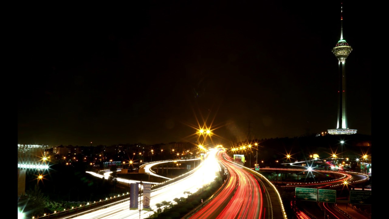 Time-Lapse - Tehran Traffic (Tehran Milad Tower)