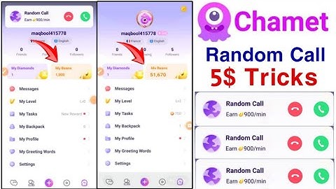 Chamet Random Call Problem | Chamet App Random Call $5 Proof | Chamet Big Update