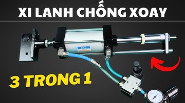 Xi lanh khí nén bị xoay đầu? Đây là giải pháp CHỐNG XOAY tuyệt đối! SCJ 63x75mm
