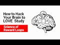 How to Hack Your Brain to LOVE Study | Science of Reward Loops