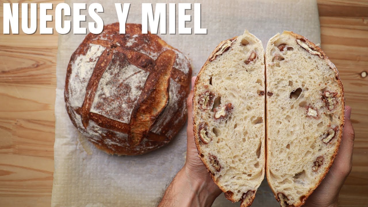 Pan con Nuez Pecana y Miel |100% masa madre |