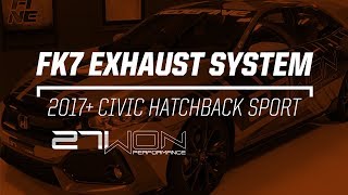 27Won Performance- 2017 Fk7 Honda Civic Exhaust System