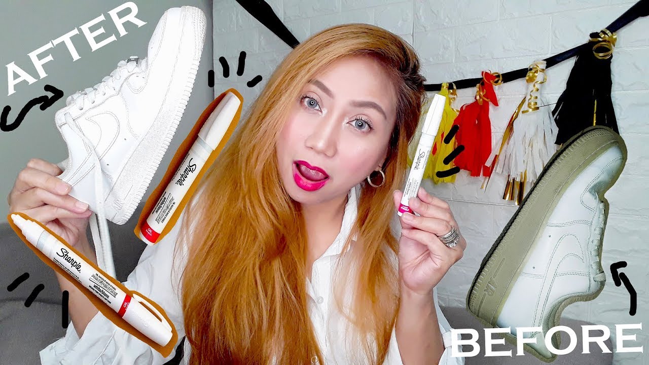 Wow Pumuti!?😱 👟 Sharpie White Oil Based Pen Marker Review 😉👌