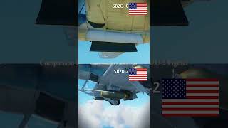 U.s.a Sb2C-1C Helldiver Vs U.s.a Sb2U-2 Vindicator Bomb Comparison