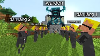 Nếu Warden Tấn Công Dân Làng Trong Minecraft