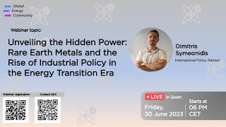 GEC webinar l Rare Earth Metals: the Hidden Power and Policy with Dimitris Symeonidis