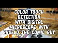 Color touch detection on comic covers with digital microscope and angelo the comic guy