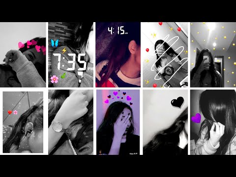 Hidden Face Black Girl Dp | Black Background Girl Dpz For Whatsapp | Snapchat Selfie Poses Idea