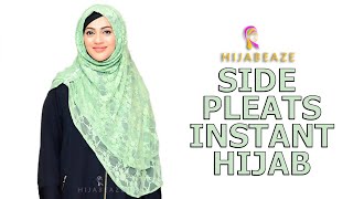 Side Pleats Instant Hijab Hijabeaze By Urooj