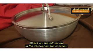Review Vogue CB904 Flared Sauté Pan, 240 mm, Non-Stick, Induction Compatible | Saves cooking time an