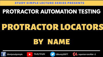 Protractor Locators By Name Tag | protractor locators tutorial | Protractor Tutorials