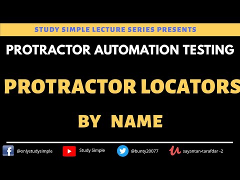 Protractor Locators By Name Tag | protractor locators tutorial | Protractor Tutorials