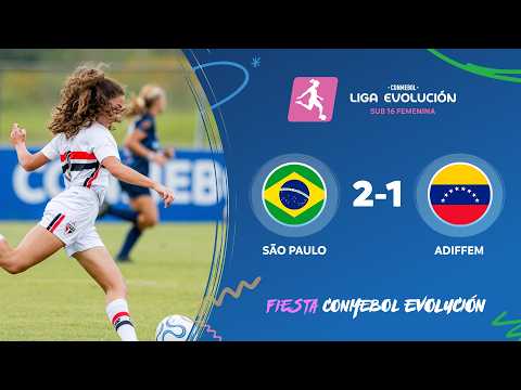HIGHLIGHTS | SÃO PAULO 2-1 ADIFFEM | SUB16 FEMENINA | Fiesta CONMEBOL Evolución 2026 — football highlights