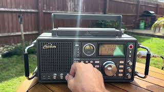 A scan through the shortwave bands with the Tecsun S-2200x on a very warm September afternoon