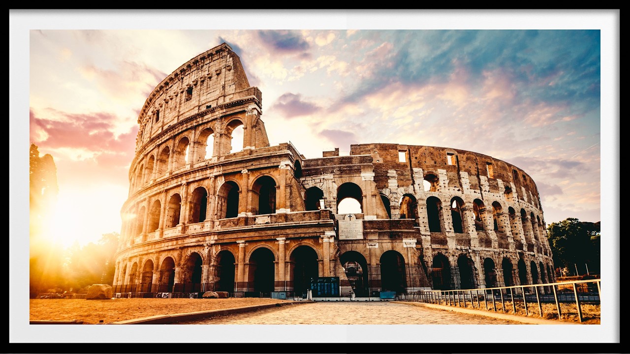 Beautiful Rome Wall Art | Timeless Scenic Views | Silent Relaxing Visuals