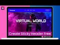 How to Create Sticky Header in WordPress | Free Sticky Header Plugin Tutorial
