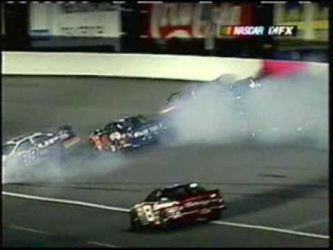 2002 Winston - Marlin, Rusty Wallace, Hamilton, and Jarrett wreck