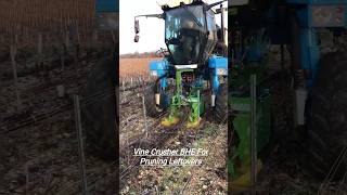 Vine Crusher Bhe For Pruning Leftovers || Made By Souslikoff France || #Shorts