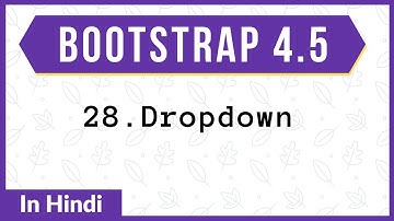 #28. Dropdown | Bootstrap