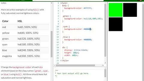 Applied Visual Design   Adjust the Hue of a Color free code camp   Dani
