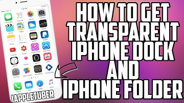 How To Get Transparent iPhone Dock And iPhone Folder on  iOS 10 & 9 (No Jailbreak)