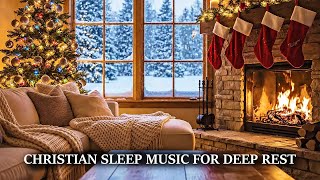 Soft Christmas Carols ❄️ Peaceful Fireplace Ambience and Christian Sleep Music for Deep Rest screenshot 3