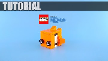 How to Build: Lego Finding Nemo Clown Fish  | Tutorial Video (HD)