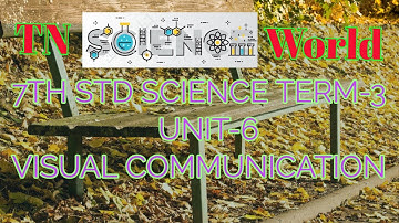 7TH STD SCIENCE TERM-3 UNIT-6 VISUAL COMMUNICATION