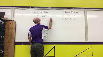 M111-02-07C Finding Inverse of a Function - Algebraic Approach
