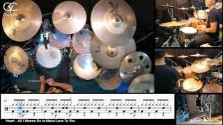 All I Wanna Do Is Make Love To You - Heart / Drum Cover By CYC ( @cycdrumusic ) score & sheet music