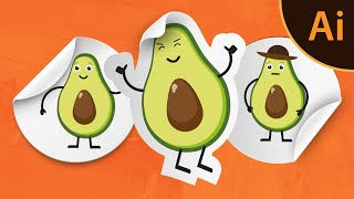 How to create character illustration and prepare stickers to print in Adobe Illustrator screenshot 4