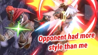 Opponent had more style than me