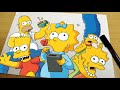 How to draw simpson family  step by step hac