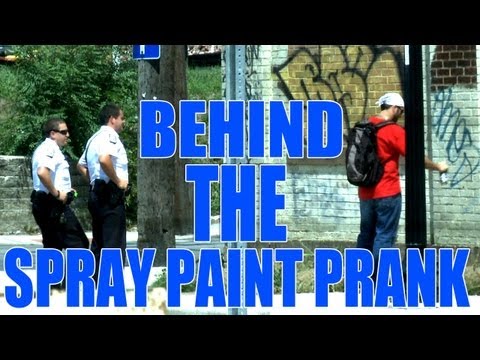 Behind The Spray Paint Cop Prank