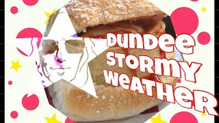 Dundee Stormy weather & the Mr.Blobby biscuit.
Another week of fun and games with Jag… Dundee Stormy weather & the Mr.Blobby biscuit.