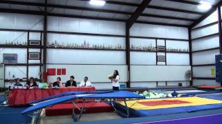 1st pass double mini level 6 South Texas State TNT Meet 2011