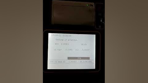 tan delta tester HYGS in CVT mode video 2