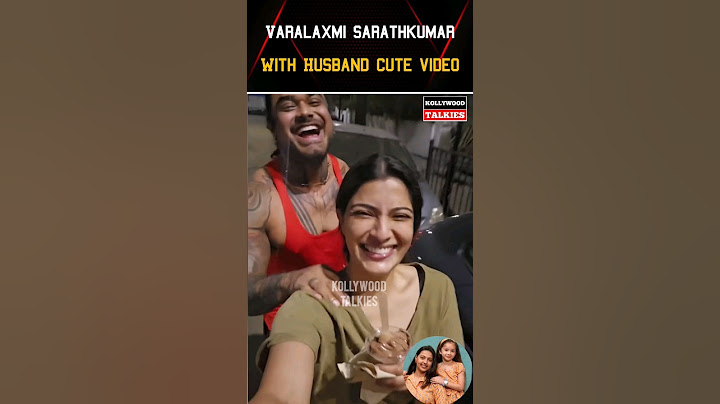 💗 Varalaxmi Sarathkumar With Husband Latest Cute Video 💗 #kollywoodtalkies #trending #marriage