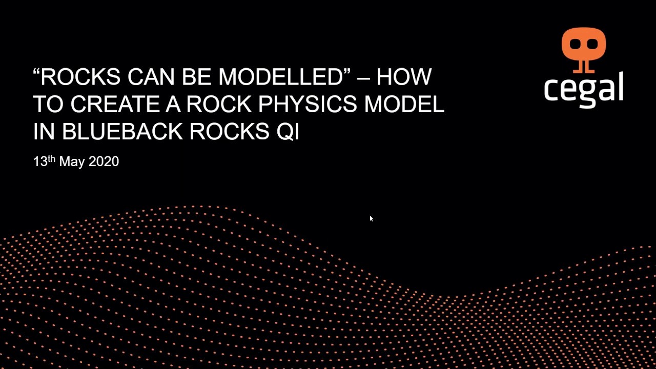 "Rocks can be modelled" - How to create a Rock Physics model in Blueback Rocks QI