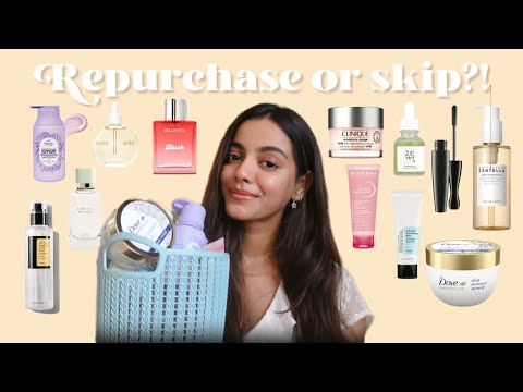 PRODUCT EMPTIES would I repurchase?! Haircare, skin care, makeup & more
