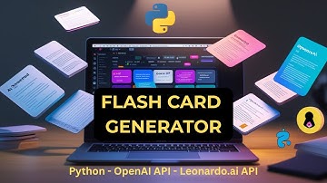 How I Built an AI Flash Card Generator with Python | OpenAI + Leonardo + PDF to PNG Workflow