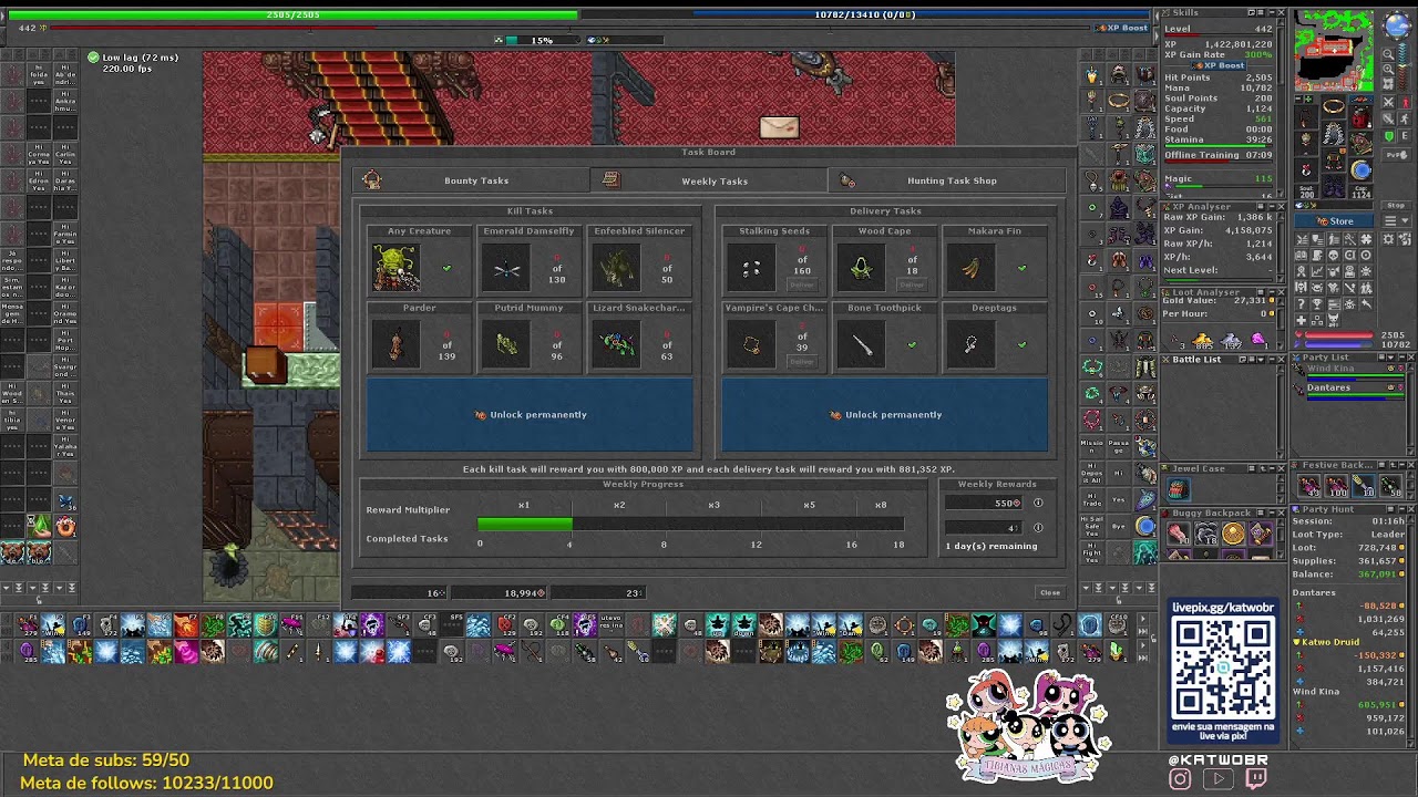 Tibia Global 💫 Descubra + Double XP/Skill — vibe tranquila e evolução ...