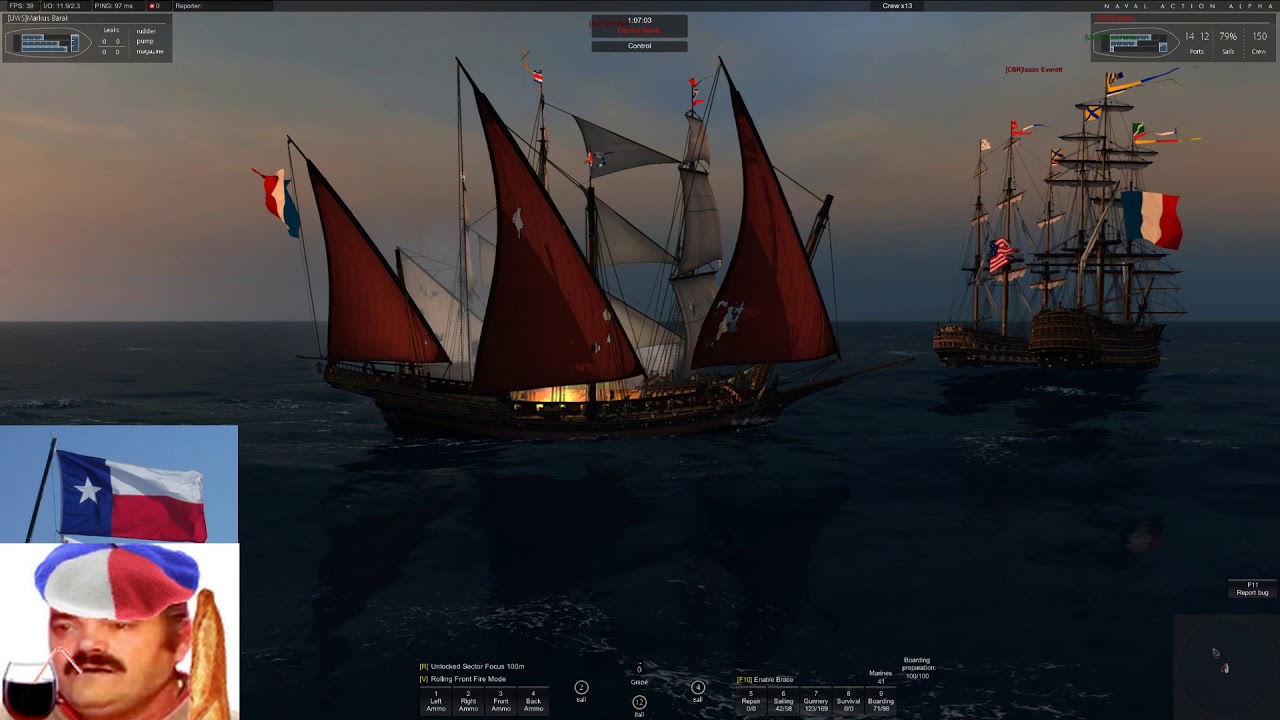 Naval Action Le Requin UwS VS US YouTube